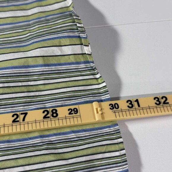 Vintage 90s Banana Republic Striped Button Up Shirt Made In Hong Kong Size M - Picture 8 of 8